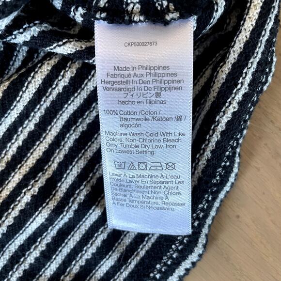 Madewell Striped Curved Long Sleeve Tee - Size Small - Picture 3 of 3